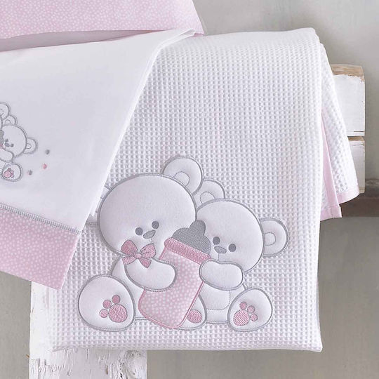 Rythmos Blanket Cot Cuddles Waffle 120x150cm