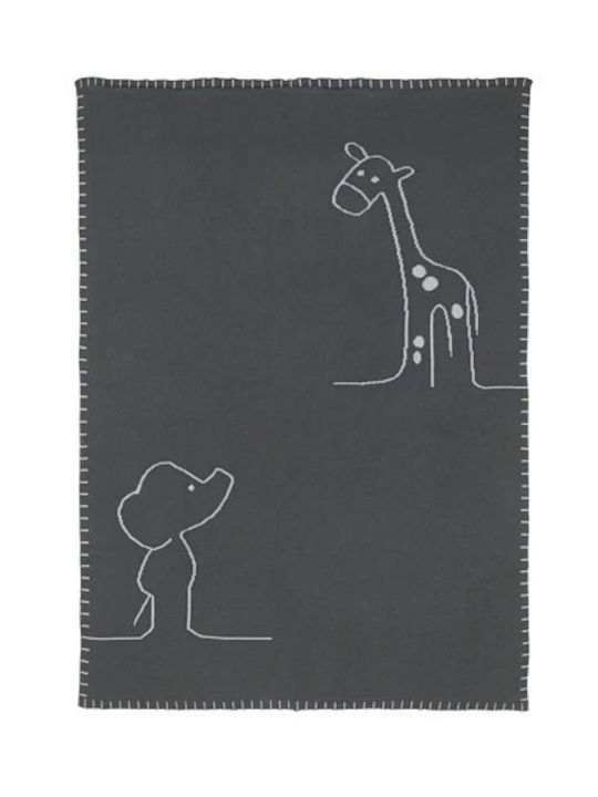 Nattou Baby Blanket Luna & Axel Knitted Green 75x100cm