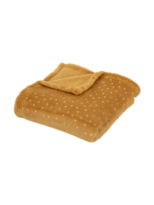 Atmosphera Blanket Nursery Swaddling Blankets Fleece Yellow 75x100cm