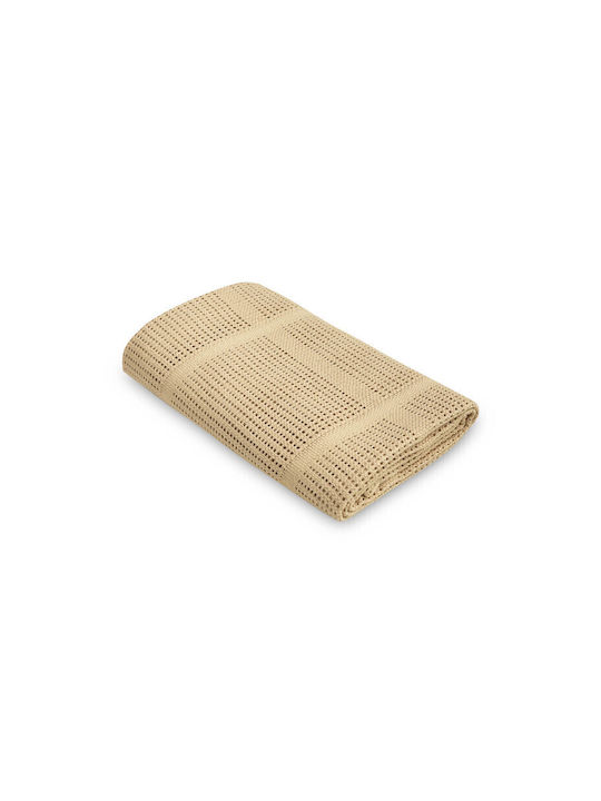 Sensillo Blanket Cot Knitted Beige 95cm
