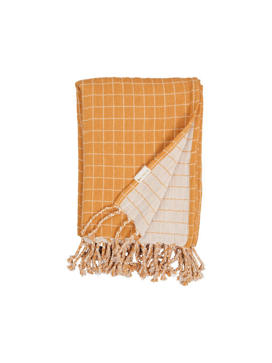 Blanket Nursery Swaddling Blankets Yellow Ochre 80x110cm