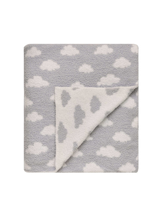 Kentia Blanket Nursery Swaddling Blankets Esperos Knitted Gray Grey 75x100cm