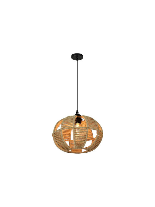 Corp de iluminat suspendat Boho Rețea cu dulie E27 30x19cm