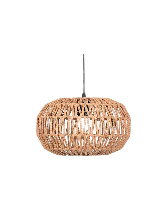 Boho Grid Pendant Light with E27 Socket 32x20cm