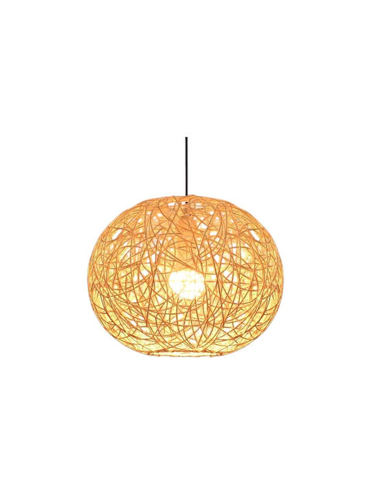 Boho Grid Pendant Light with E27 Socket 40x30cm