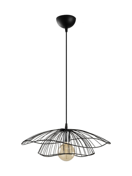 HomeMarkt Висящо Осветително Тяло Черен с Цокъл E27 50x111см.