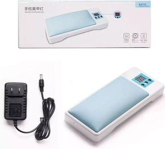 Folding Hand Stool Cushion & UV Polymerization Lamp Semi-Permanent Manicure 120w Yc-09 Blue