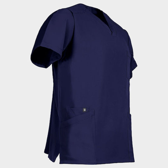 Beunique Moni Unisex Ιατρική Μπλούζα Navy Μπλε