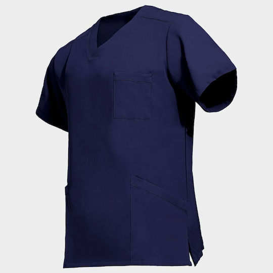 Beunique Moni Unisex Ιατρική Μπλούζα Navy Μπλε