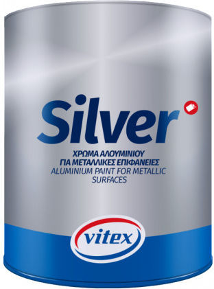 Vitex Χρώμα Υψηλής Θερμοκρασίας Silver 0.75lt Ασημί