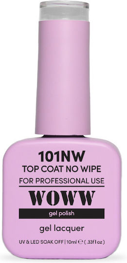 Woww Cosmetics Top Coat for Semi-Permanent Nail Polish 10ml