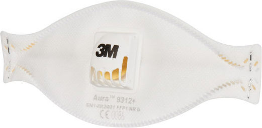 3M Μάσκα Μισού Προσώπου με Βαλβίδα Aura 9312+