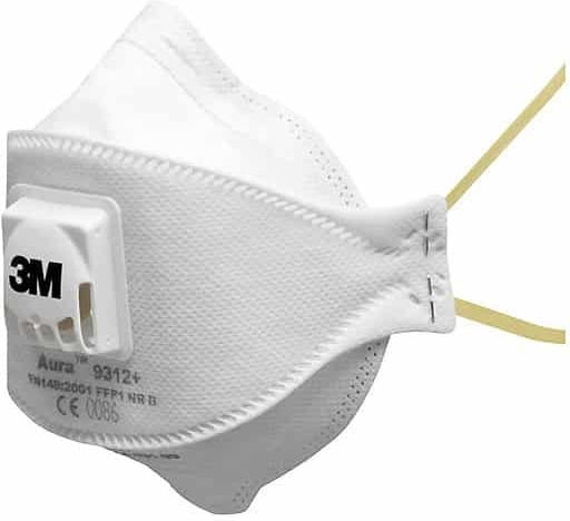3M Μάσκα Μισού Προσώπου με Βαλβίδα Aura 9312+