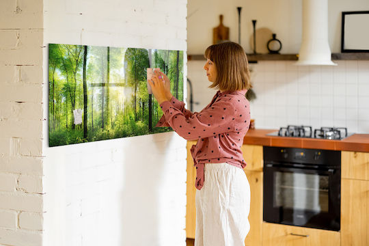 Magnetische Pinnwand Bäume des Waldes Natur Ein Magnet 120x60