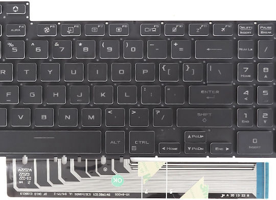 Asus Tuf Gaming Fx517z Hintergrundbeleuchtete Laptop-Tastatur