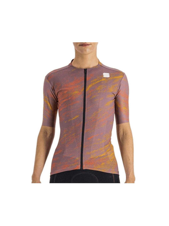 Sportful Frauen Kurze Ärmel Fahrradtrikot Lila