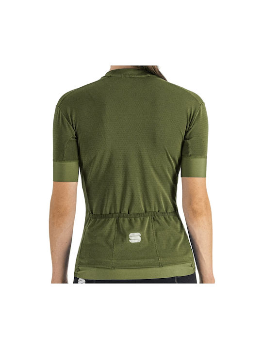 Sportful Frauen Kurze Ärmel Fahrradtrikot Grün