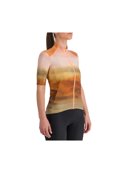Sportful Damen Kurze Ärmel Fahrradtrikot Braun