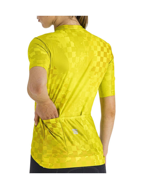 Sportful Tricou De Ciclism Pentru Femei Cu Mâneci Scurte Verde