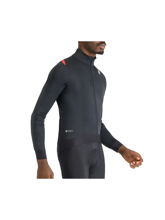 Sportful Herren Lange Ärmel Fahrradtrikot Schwarz