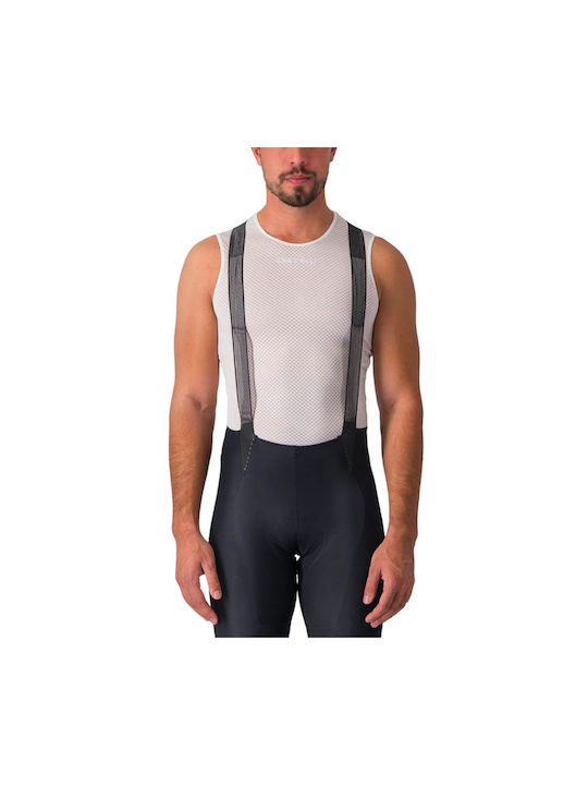 Castelli Tricou De Ciclism Fără Mâneci Pentru Bărbați Alb