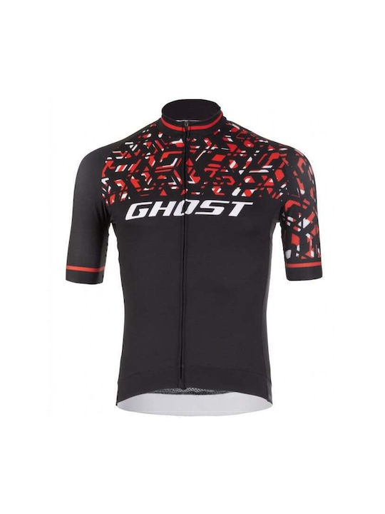 Ghost Tricou De Ciclism Pentru Bărbați Cu Mâneci Scurte Negru Ghost Tricou De Ciclism Pentru Bărbați Cu Mâneci Scurte Negru