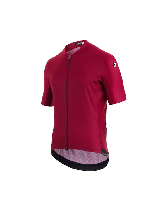 Assos Tricou De Ciclism Pentru Bărbați Cu Mâneci Scurte Roșu