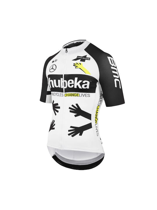 Assos Tricou De Ciclism Pentru Bărbați Cu Mâneci Scurte Albă