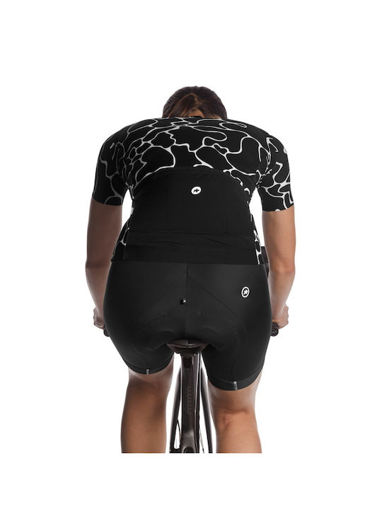 Assos Tricou De Ciclism Pentru Femei Cu Mâneci Scurte Negru