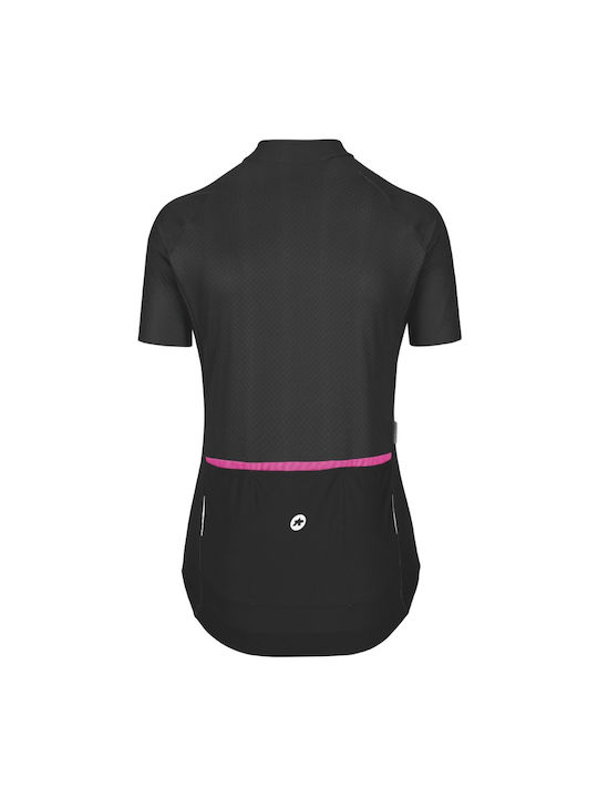Assos Tricou De Ciclism Pentru Femei Cu Mâneci Scurte Negru