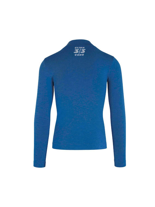 Assos Tricou De Ciclism Pentru Bărbați Cu Mâneci Lungi Albastru