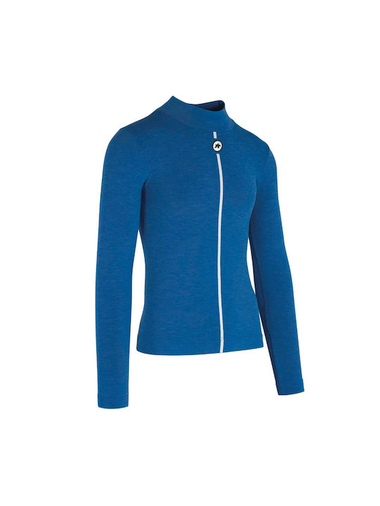 Assos Tricou De Ciclism Pentru Bărbați Cu Mâneci Lungi Albastru