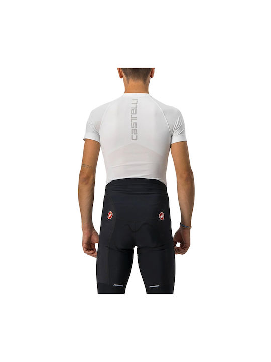 Castelli Tricou De Ciclism Pentru Bărbați Mâneci Scurte Alb XXL