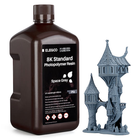 Elegoo Смола за 3D принтер Бяла 1кг