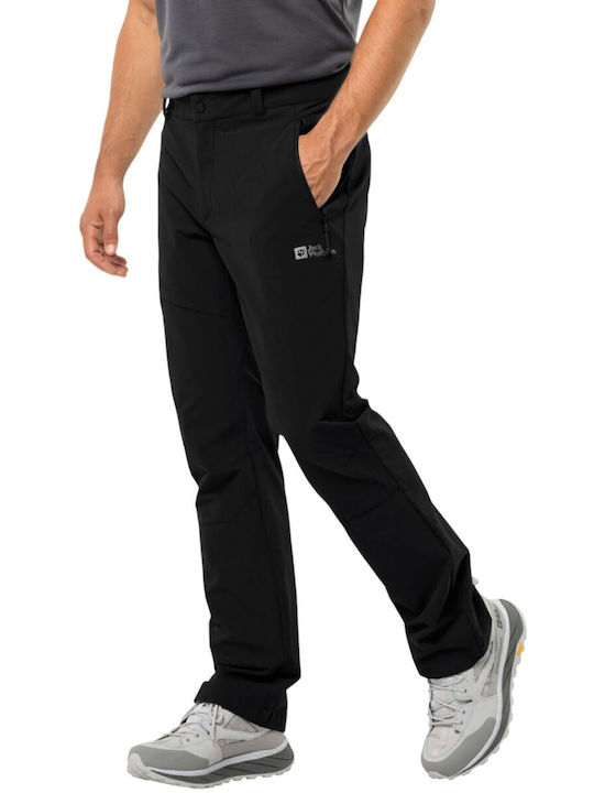 Jack Wolfskin Pantaloni Lungi de Drumeție Pentru Bărbați Negru