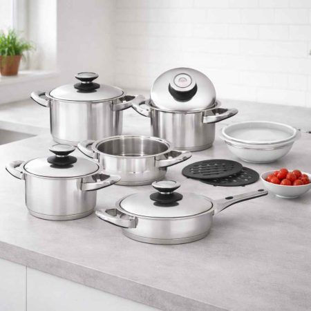 Solingen Komfort Deluxe Pots and Pans Set 5 Pieces Solingen Komfort Deluxe Pots and Pans Set 5 Pieces