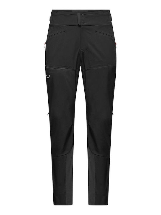 Salewa Ortles Ανδρικό Μακρύ Παντελόνι Πεζοπορίας Μαύρο