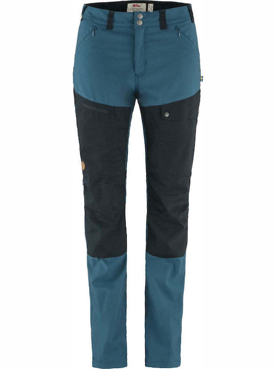 Fjallraven Abisko Pantaloni Lungi De Drumeție Pentru Femei Albaștri