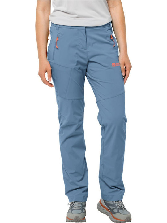 Jack Wolfskin Pantaloni Lungi de Drumeție Pentru Femei Albaștri