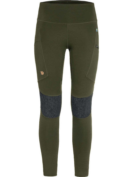 Fjallraven Abisko Γυναικείο Μακρύ Παντελόνι Πεζοπορίας Χακί