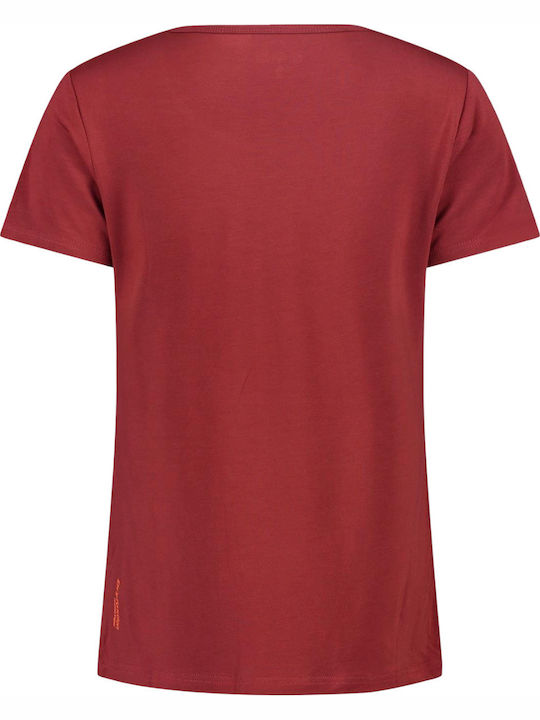 Tricou sport pentru femei Uscare rapidă Floral Roșu