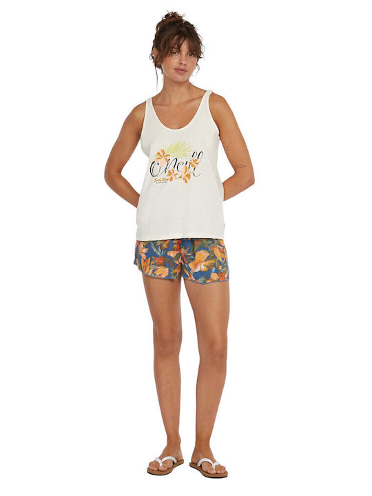 Bluza Damă De Vară Din Bumbac Fără Mâneci Albă