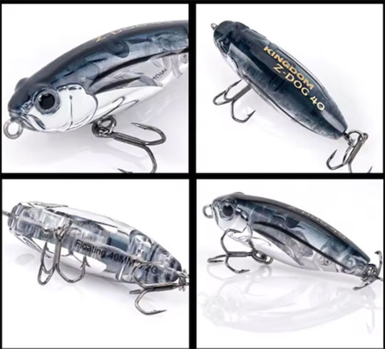 Kingdom Z-topwater Walking Dog Bleistift Künstliche Köder 4cm/3,2g 005 Set 3Stück