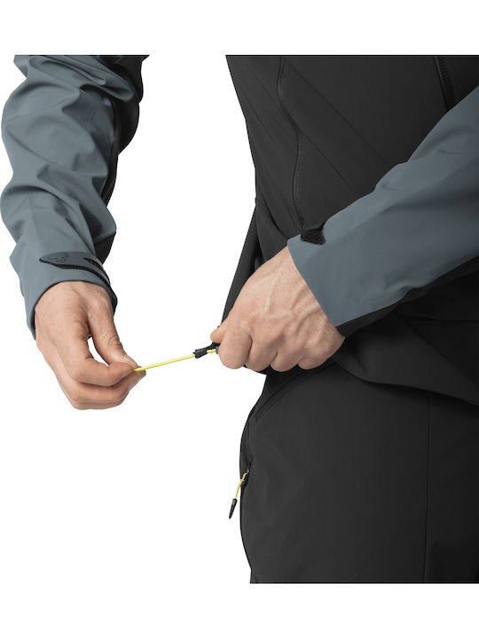 Χειμωνιάτικο Μπουφάν Softshell Αδιάβροχο και Αντιανεμικό Μαύρο