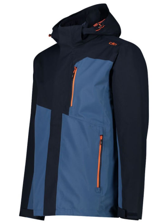 3 în 1 Geacă De Iarnă Waterproof Albastru Marin
