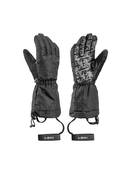 Leki Mănuși de schi și snowboard pentru copii negre