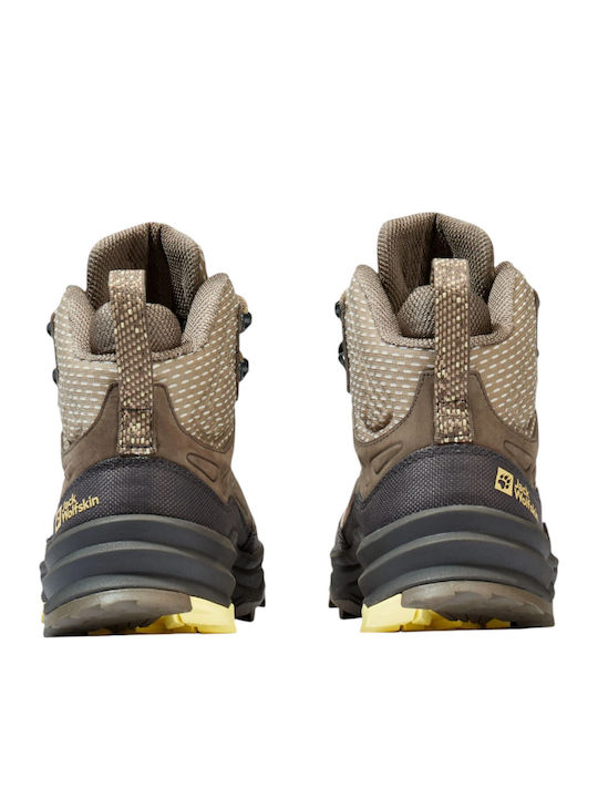 Jack Wolfskin Ghete de drumeție pentru femei Impermeabile Bej