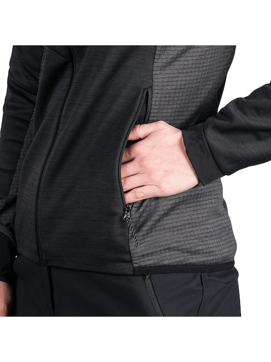 Cardigan Fleece pentru femei în culoare neagră