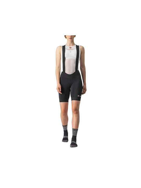 Castelli Pantaloni De Ciclism Pentru Femei Cu Bretele Negri