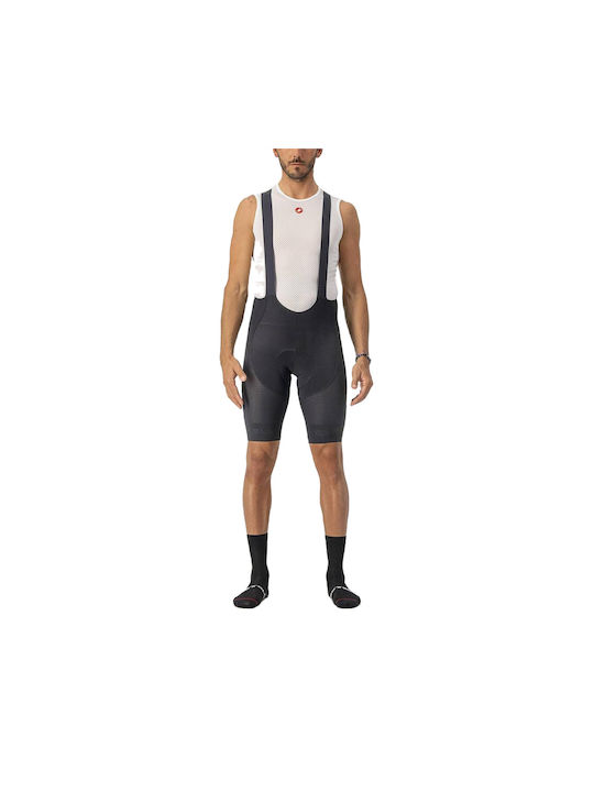 Castelli Pantaloni De Ciclism Pentru Bărbați Cu Bretele Negri